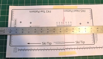 ski binding mounting templates